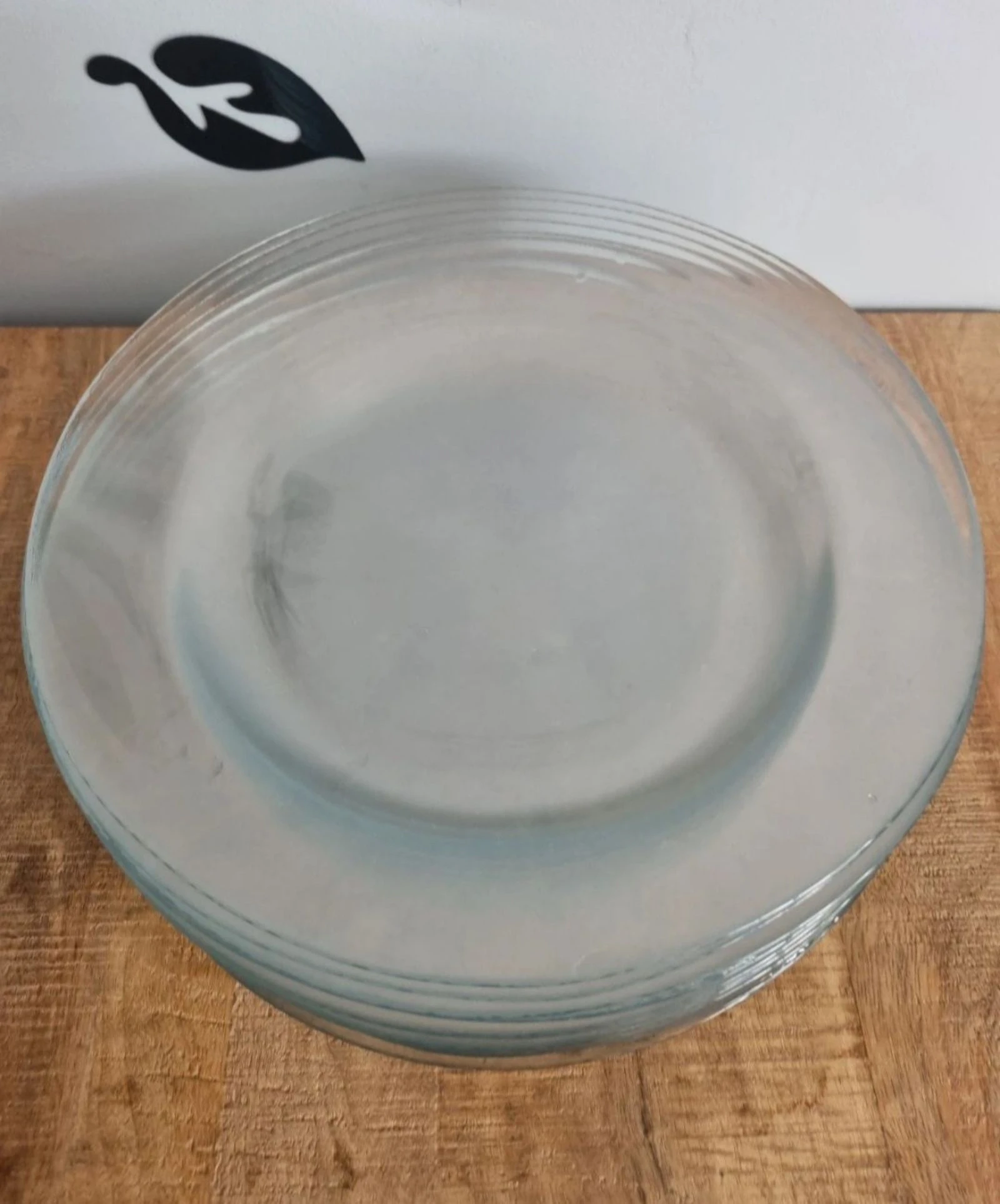 17 Large Glass Plates - Diameter 31 cm – photo 2